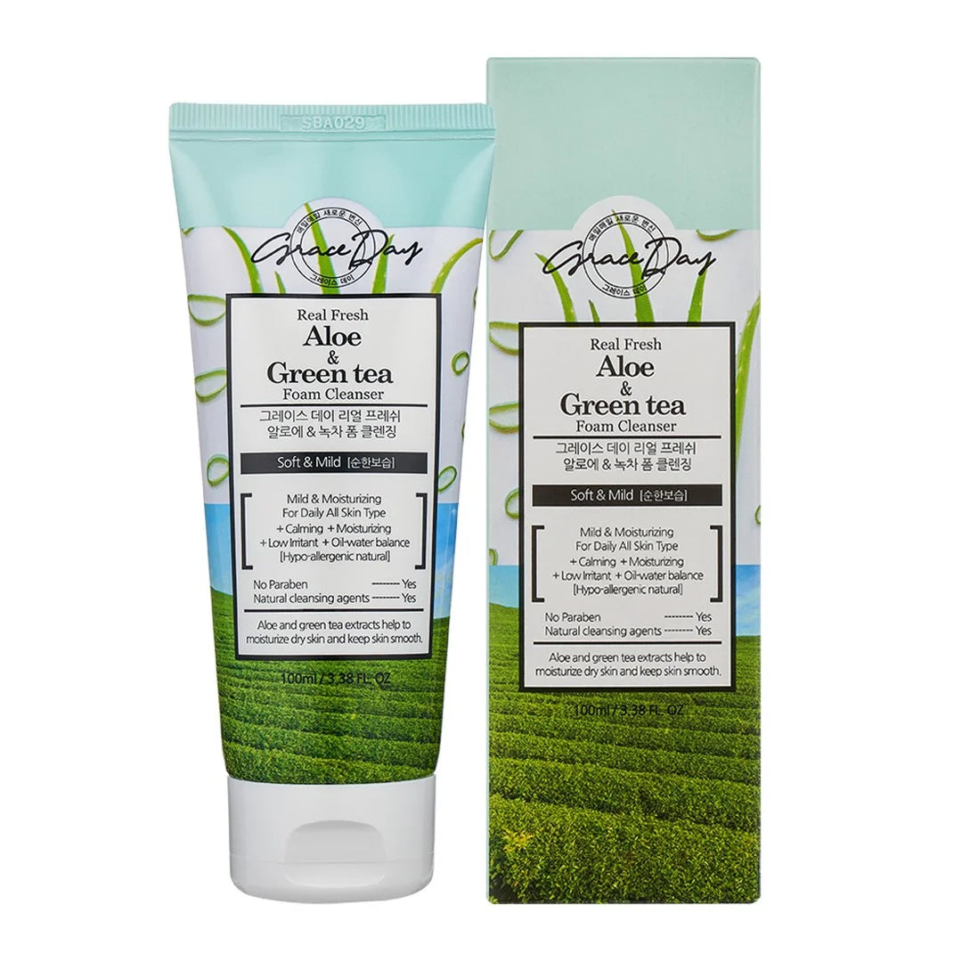 Foam Cleansing – Aloe & Green Tea